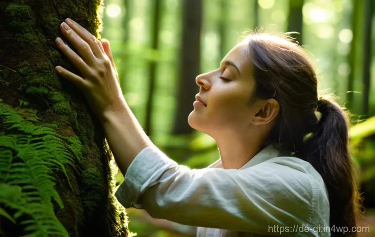 명상적 여행을 위한 새로운 시도 - **Prompt:** A serene, gender-neutral adult person is mindfully hiking on a winding dirt path through...